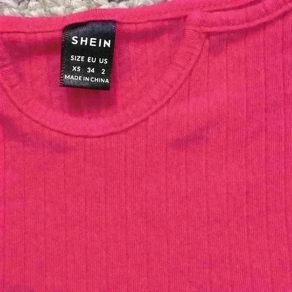 Hot Pink Cropped Tank Top - Picture 2 of 4